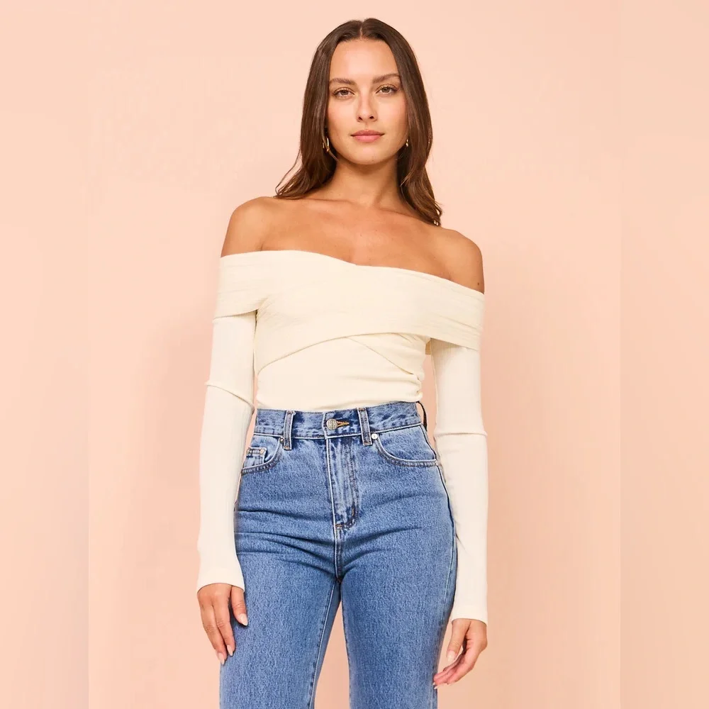 Elka Collective Iman Bodysuit In Ecru - Picture 7 of 9